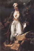 Eugene Delacroix Greece on the Ruins of Missolonghi oil